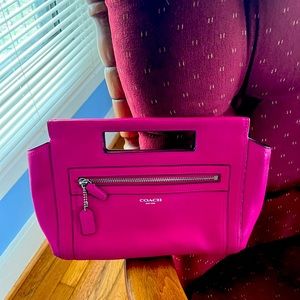 Coach clutch. Hot pink